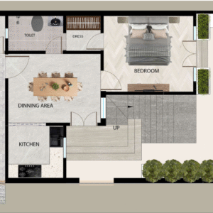 Residential Plan - 55'-0''X25'-0''